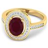 Image 3 : 14KT Yellow Gold 2.3ctw Ruby and Diamond Ring