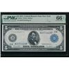 1914 $5 New York FRN PMG 66EPQ