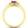Image 4 : 14KT Yellow Gold 1.5ct Ruby and Diamond Ring