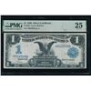 1899 $1 Black Eagle Silver Certificate PMG 25