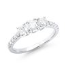 Image 1 : 14KT White Gold 1.27ctw Diamond Ring