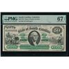 1872 $50 Columbia SC Obsolete PMG 67EPQ