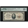 1929 $20 Doylestown PA National PMG 25