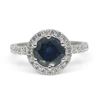 IGI Certified 1.33 Ct Natural Blue Sapphire Ring