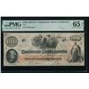 1862 $100 T-41 Confederate PMG 65EPQ