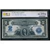1899 $2 Mini Porthole Silver Certificate PCGS 64PPQ