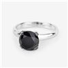 14KT White Gold 3.00ctw Black Diamond Ring
