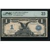 1899 $1 Black Eagle Silver Certificate PMG 25