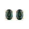 14KT Yellow Gold 1.16ctw Green Sapphire Earrings