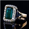 Image 2 : 4.55 ctw Emerald and 0.85 ctw Diamond 18K Yellow Gold Ring (GIA CERTIFIED)