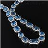 Image 3 : 42.30 ctw Aquamarine and 8.01 ctw Diamond 14K White Gold Necklace