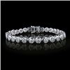 Image 1 : 8.68 ctw Diamond 14K White Gold Tennis Bracelet
