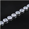 Image 2 : 8.68 ctw Diamond 14K White Gold Tennis Bracelet