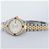 Image 9 : Rolex Ladies Quickset Two Tone 18K Yellow Gold And Steel Silver Diamond And Ruby