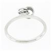 Image 6 : Petite 18K White Gold Simple Polished Interlocking Triple Wire Open Knot Ring