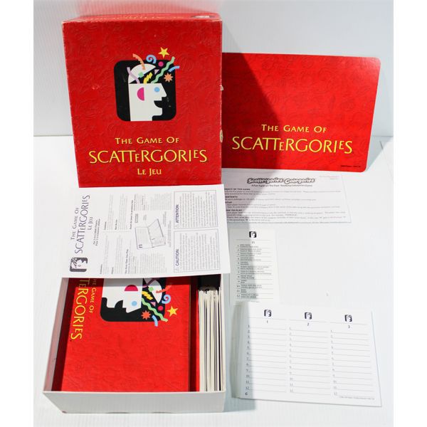 SCATTERGORIES CARD GAME