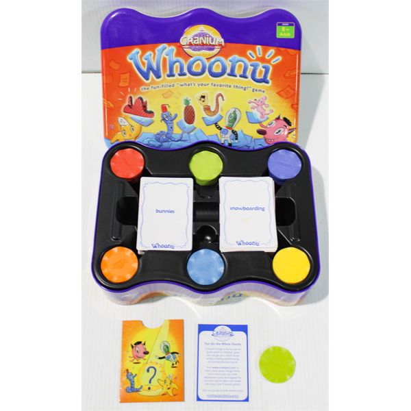 CRANIUM WHOONU CARD GAME W/ TIN