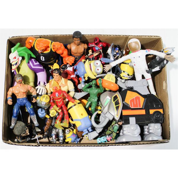 MISC ACTION FIGURES INCL. JOKER, WOLVERINE & MORE