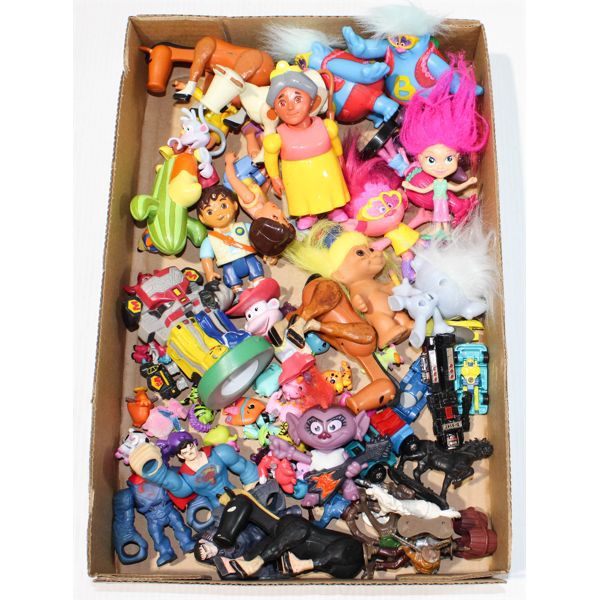 ASST. TOYS INCL. TROLLS, COWBOYS & MORE.