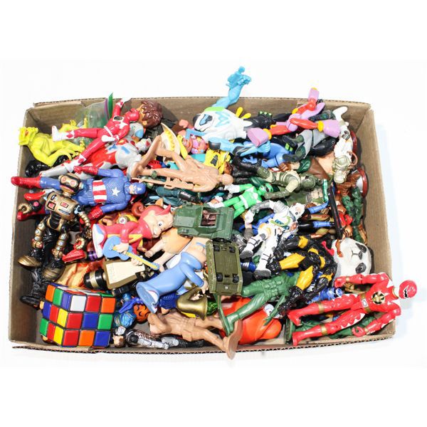 ASST. TOYS INCL. POWER RANGERS, RUBIX CUBE & MORE