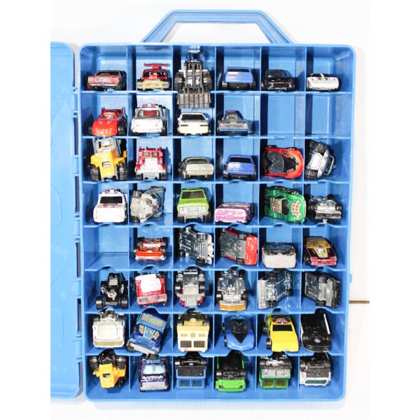 ASST. HOTWHEELS / DIECAST CARS W/ CARRY CASE