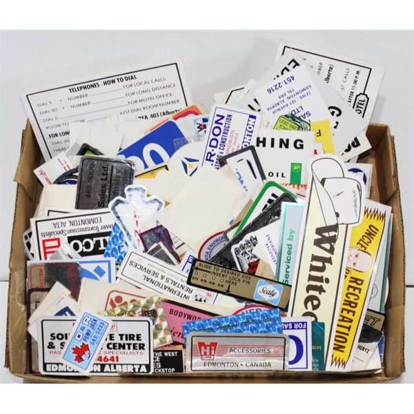 ASST. STICKERS & DECALS INCL. OILFIELD & MORE