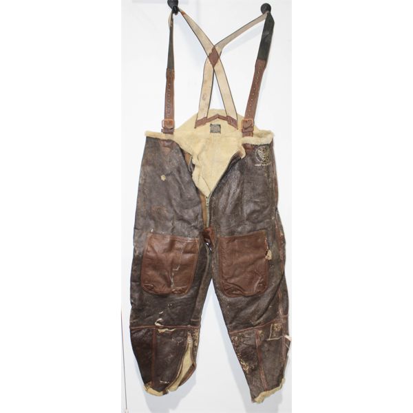 WWII US ARMY AIR FORCES SHEEPSKIN BOMBER FLIGHT PANTS