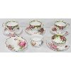 Image 1 : MATCHING BONE CHINA TEACUPS & SAUCERS