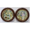 Image 1 : TWO FRAMED DECORTATIVE PLATES: STORYTIME & TEACHER'S PET