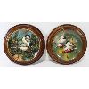 Image 1 : TWO FRAMED DECORTAIVE PLATES: THE CHICKADEE & BACKYARD TREASURE: THE CHICKADEE