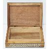 Image 2 : WOODEN BOX WITH MOTHER OF PEARL INLAY 