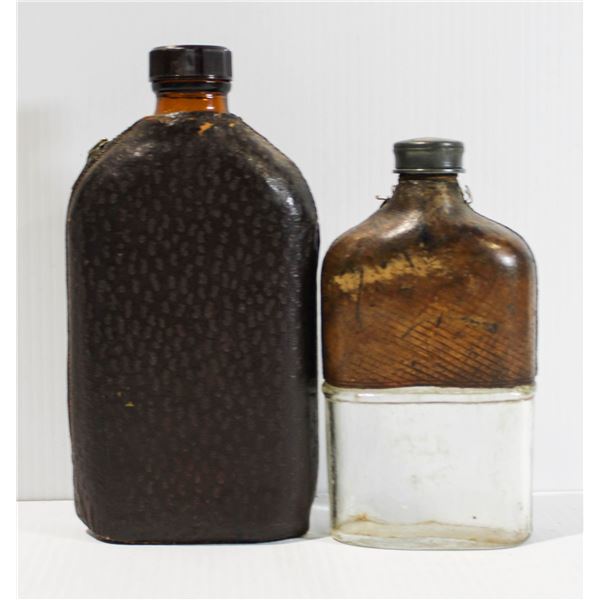 TWO VINT. FLASKS