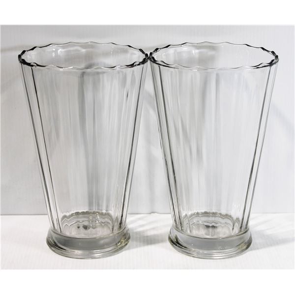 TWO ANCHOR HOCKING VASES