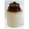 Image 1 : VINT. PICKLE CROCK WITH LID