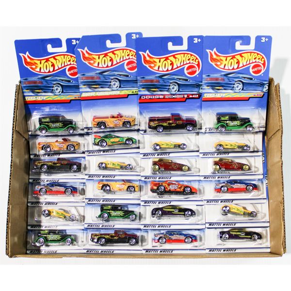 24 ASST. HOT WHEELS SEALED