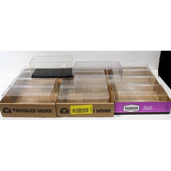 14 PLASTIC MODEL / DIECAST DISPLAY CASES 