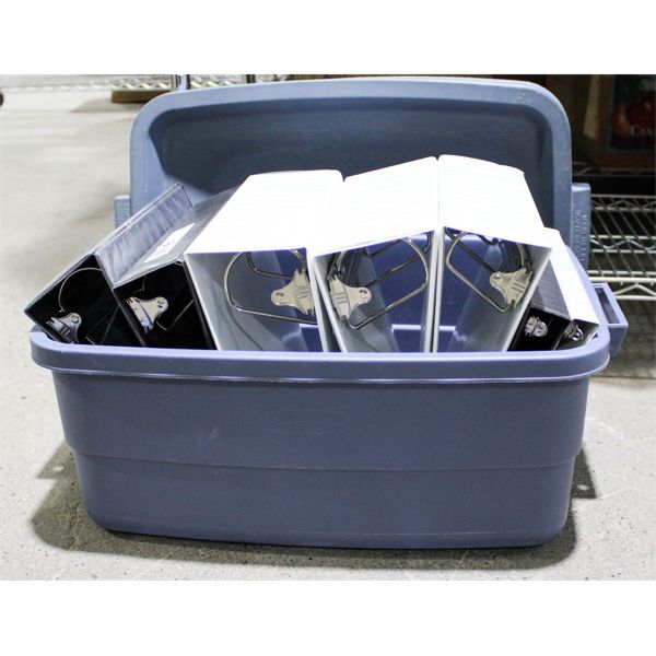 TOTE W/ ASST. BINDERS