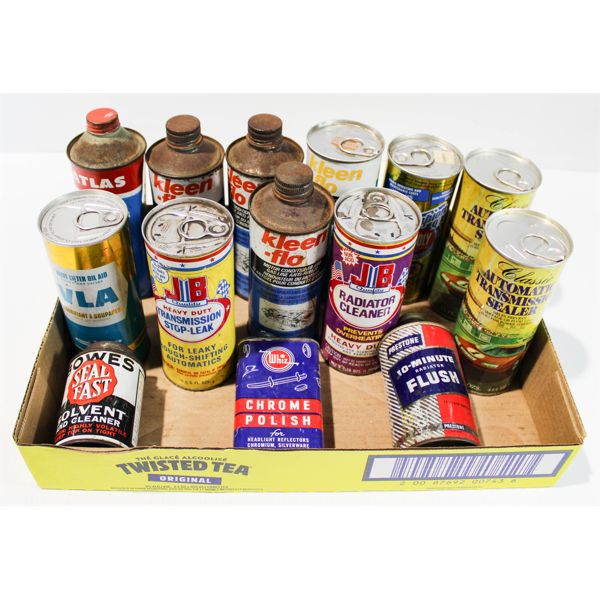 ASST. VINTAGE OIL / GAS ADVERTISING TINS