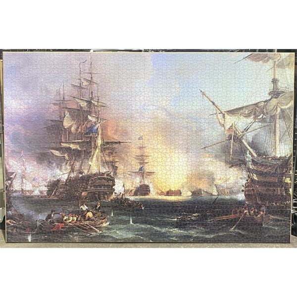 BRITISH SEA BATTLE JIGSAW PUZZLE PICTURE 