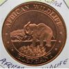 Image 1 : AFRICA WILDLIFE ELEPHANT 1OZ .999 FINE COPPER COIN