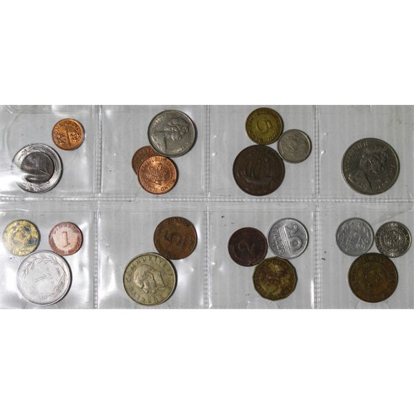 STOCK SHEET OF WORLD COLLECTABLE COINS