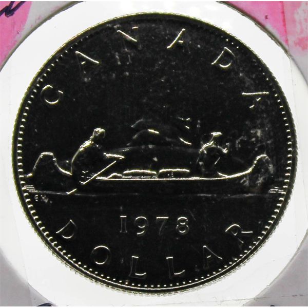 1978 PROOF CAMEO CANADA VOYAGEUR DOLLAR