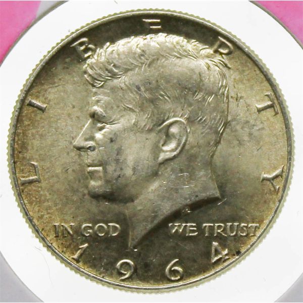 1964 USA KENNEDY SILVER HALF DOLLAR