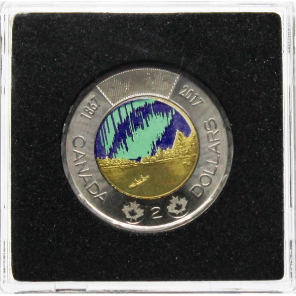 1867-2017 CANADIAN GLOW IN THE DARK $2 COIN