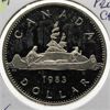 Image 1 : 1983 PROOF CAMEO CANADIAN VOYAGEUR DOLLAR