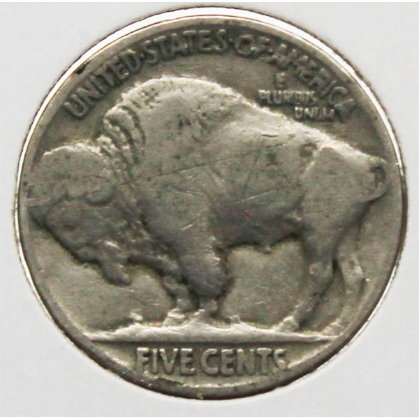 1927 V.G. USA BUFFALO 5 CENT COIN