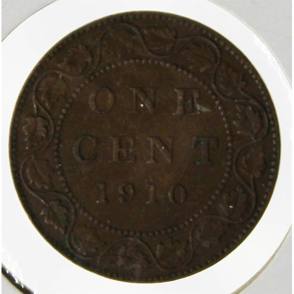 1910 CANADIAN 1 CENT COIN