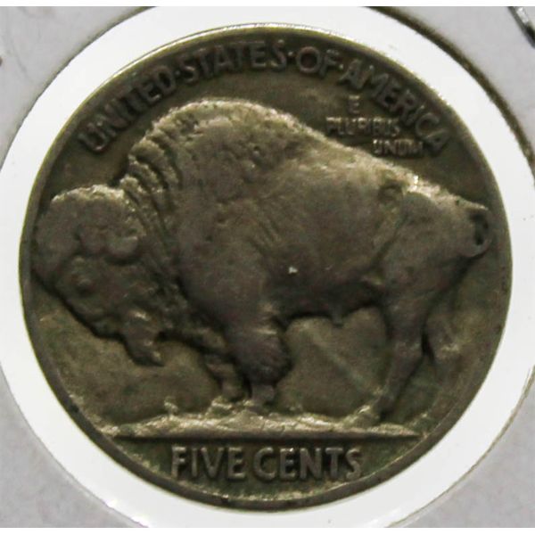 1928 USA FINE BUFFALO 5 CENT COIN
