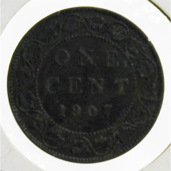 1907 CANADIAN 1 CENT COIN