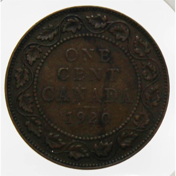 1920 CANADIAN 1 CENT COIN